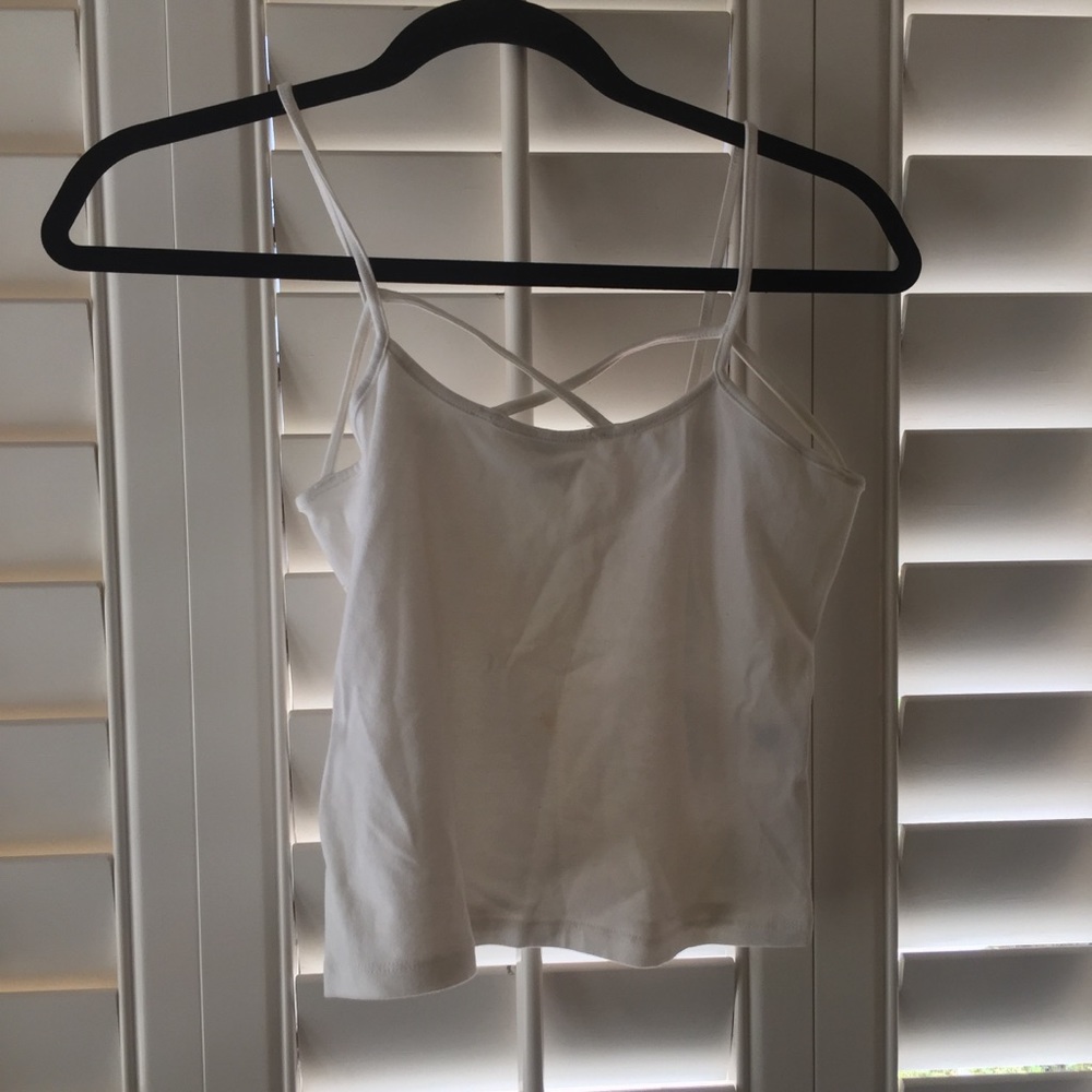 White criss cross Cami